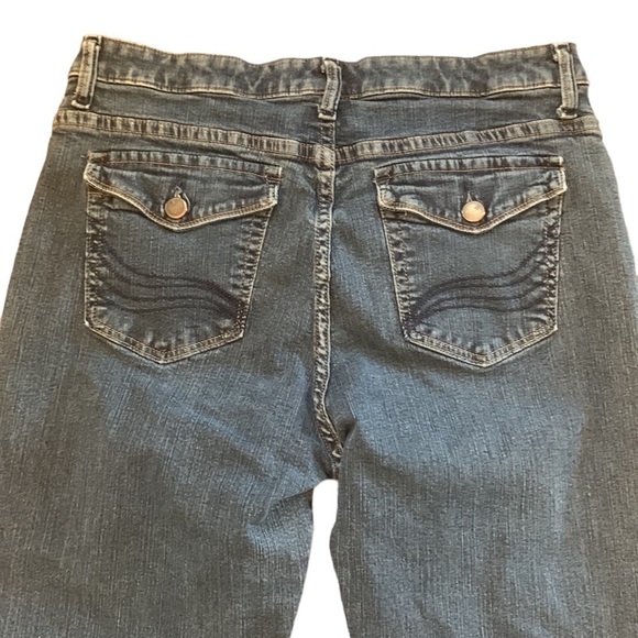 Lee Slender Secret Lower on the Waist Cotton Blend Denim Blue Jeans Size 4 Short - Picture 2 of 9